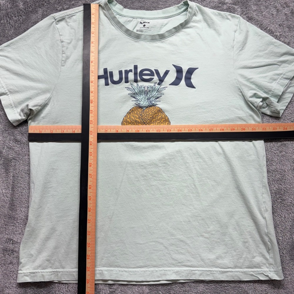 Hurley T-Shirt Women XL Mint Green Good Pineapple Graphic Tee HSP21VMT-01976 - Picture 9 of 12